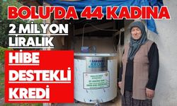 Bolu’da 44 kadına 2 milyon liralık hibe destekli kredi
