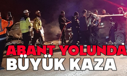 Abant yolunda büyük kaza 6 yaralı