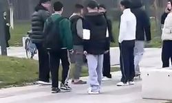 Bursa'da iki grup arasındaki kavga kamerada