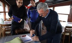 Zabıtadan balıkçı teknelerine yılbaşı denetimi