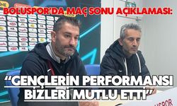 BOLUSPOR’DA MAÇ SONU AÇIKLAMASI: “GENÇLERİN PERFORMANSI BİZLERİ MUTLU ETTİ”