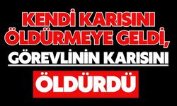 Kendi karısını öldürmeye geldi, görevlinin karısını öldürdü