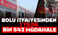 Bolu İtfaiyesinden 1 Yılda 1.543 Müdahale