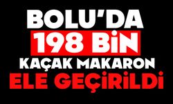 Bolu'da 198 bin kaçak makaron ele geçirildi