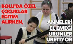 Bolu'da özel çocuklar eğitim alırken, anneleri el emeği ürünler üretiyor