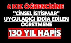 6 kız öğrencisine "cinsel istismar" uyguladığı iddia edilen öğretmene 130 yıl hapis