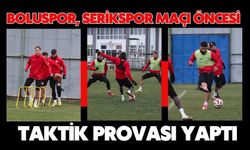 Boluspor, Serikspor Maçı Öncesi Taktik Provası Yaptı