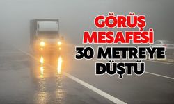 Görüş mesafesi 30 metreye düştü