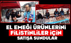 El emeği ürünlerini Filistinliler için satışa sundular