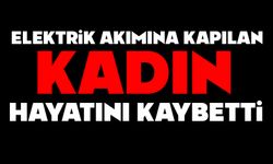 Elektrik akımına kapılan kadın hayatını kaybetti