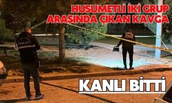 Husumetli iki grup arasında çıkan kavga kanlı bitti: 2 yaralı