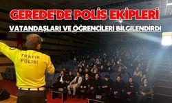 Gerede'de polis ekipleri vatandaşları ve öğrencileri bilgilendirdi