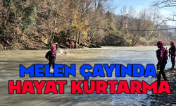 Melen Çayı'nda hayat kurtarma mücadelesi