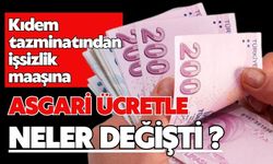 Asgari ücretle neler değişti. Ödeme ve ücretlerde zincirleme değişiklik