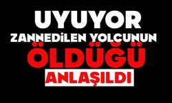 Uyuyor zannedilen yolcunun öldüğü anlaşıldı