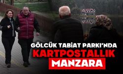 Gölcük Tabiat Parkı’nda kartpostallık manzara