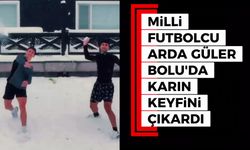 Arda Güler, Bolu'da karın keyfini çıkardı