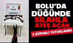 Bolu’da düğünde silahla ateş açan 2 şüpheli tutuklandı