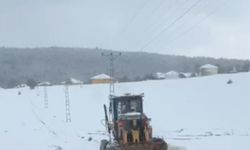 Karabük’te kar yağışı nedeniyle 109 köy yolu ulaşıma kapandı