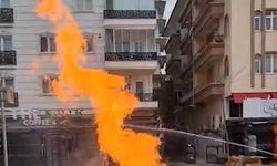 Kırıkkale'de doğal gaz boru hattı patladı, alevler metrelerce yükseldi