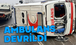 Ambulans devrildi