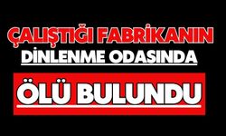 Çalıştığı fabrikanın dinlenme odasında ölü bulundu