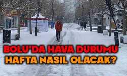 Bolu'da hava durumu nasıl olacak?