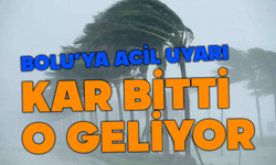 Bolu'ya kardan sonra daha büyük uyarı