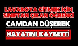 Lavaboya gitmek için sınıftan çıkan öğrenci camdan düşerek hayatını kaybetti