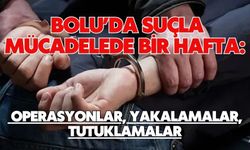 BOLU’DA SUÇLA MÜCADELEDE BİR HAFTA: OPERASYONLAR, YAKALAMALAR, TUTUKLAMALAR