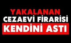 Yakalanan cezaevi firarisi kendini astı