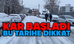Bolu'da kar başladı, haftasonuna dikkat