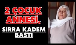 2 çocuk annesi, sırra kadem bastı