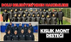 Bolu Belediyesi’nden Hakemlere Kışlık Mont Desteği