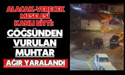 Alacak-verecek meselesi kanlı bitti: Göğsünden vurulan muhtar ağır yaralandı