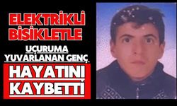 Elektrikli bisikletle uçuruma yuvarlanan genç hayatını kaybetti