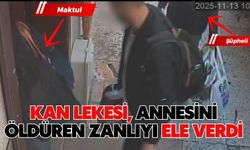 Kan lekesi, annesini öldüren zanlıyı ele verdi