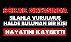 Sokak ortasında silahla vurulmuş halde bulunan bir kişi hayatını kaybetti