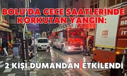 Bolu’da gece saatlerinde korkutan yangın: 2 kişi dumandan etkilendi
