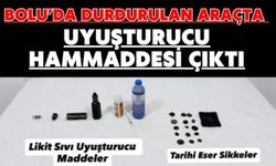 Durdurulan araçta uyuşturucu hammaddesi çıktı