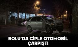 Bolu’da ciple otomobil çarpıştı