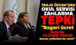 Tanju Özcan’dan okul servisi zamlarına tepki