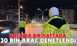 Bolu’da bir haftada 30 bin araç denetlendi