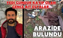 Yedi gündür kayıp olan gence ait eşyalar arazide bulundu