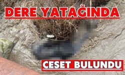 Dere yatağında ceset bulundu