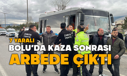 Bolu'da kaza sonrası arbede yaşandı