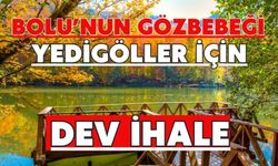 BOLU’NUN GÖZBEBEĞİ YEDİGÖLLER İÇİN DEV İHALE