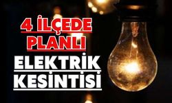 4 İLÇEDE PLANLI ELEKTRİK KESİNTİSİ