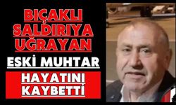 Bıçaklı saldırıya uğrayan eski muhtar hayatını kaybetti