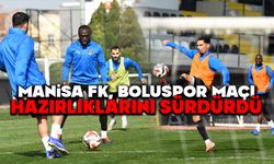 Manisa FK, Boluspor maçı hazırlıklarını sürdürdü